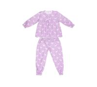 Fox In A Box Girl's Magical Unicorn Purple Cotton Three Quarter Sleeved Pyjama Set | Size: 4-5 Years Fox In A Box Purple 4-5 Years