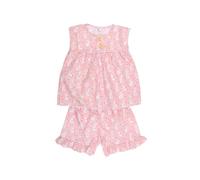 Fox In A Box Girl's Marshmallow Pink Bunny Cotton Short Pyjama Set | Size: 5-6 Years Fox In A Box Pink 5-6 Years