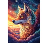 Fox in A Magical Forest at Sunset 500-piece Jigsaw Puzzle Bundle Wildlife Pet Family Puzzle Lovers Brain Training Mindful Activity Spring Gift Durable Cardboard 500 PCS