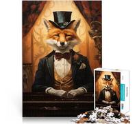Fox in a tuxedoJigsaw Puzzles 1000 Pieces for Adults Learning Educational Toys Family Games Parent-child interaction 38x26cm