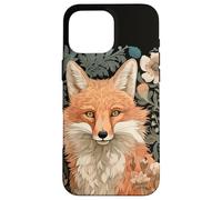 Fox in an Elegant William Morris Style Garden Case for iPhone 16 Pro Max