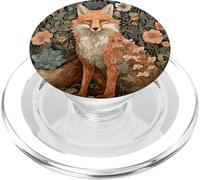 Fox in an Elegant William Morris Style Garden PopSockets PopGrip for MagSafe