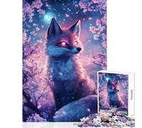Fox in Bloom Puzzles for Teenagers 1000 Piece Support Memory Strength And Retention Gentle Calm Leisure Activity (50X75cm)