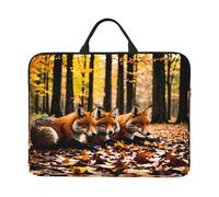 Fox in Fallen Leaves Laptop Inner Bag 14 Inch Laptop Sleeve Case for Laptop Briefcase Carrying Bag Pouch Skin Cover