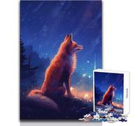 Fox In Forest Adult Jigsaw Puzzles1000 Pieces Fun Brain Training Learning Game Great Unique Surprise Present Size 50x75cm