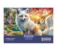 Fox in Garden 1000 Piece Jigsaw Puzzle with Whimsical Design - A Charming Challenge for Adults And Kids Age 14 Years Up70x50cm/1000pcs