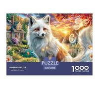 Fox in GardenMaster-Level Jigsaw Puzzles for Adults Embark on A 1000-Piece Advanced And Challenging Puzzle Games Journey - Positioned As The Ultimate Gift Jigsaw Puzzles for Adults And Kids Age 12 Ye