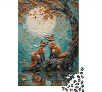 Fox in Love, Classic Jigsaw Puzzle, 1000 Pieces, 38x26cm/1000pcs | For puzzle lovers on Christmas morning: Adult jigsaw puzzle with 1000 pieces works well for shared time during the holidays.