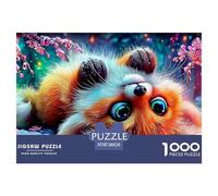 Fox in SakuraDynamic Jigsaw Puzzles for Adults Offering 1000 Advanced And Challenging Puzzle Games Designed for Both Women And Men - These High-Engagement Jigsaw Puzzles Are Perfect for Adults And Ki