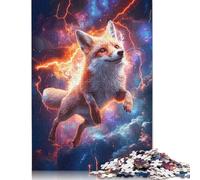 Fox in Space Jigsaw Puzzles Puzzle for Adults Kids. 1000 Piece Great Gifts Challenge Toy Educational Games Home Decoration for Educational Games Gifts 1000pcs (40x28cm)