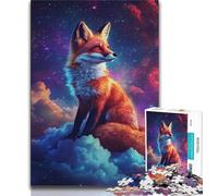 Fox in The Clouds Puzzles 1000 Pieces for Adults,for Educational Game Challenge Toy for Is Ideal As A Gift for The Whole Family (75x50cm)