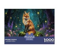 Fox in The Forest Jigsaw Puzzles for Adults Animal Puzzles 1000 Jigsaws Brain Challenge for Adults Gifts 38x26cm/1000pcs