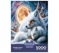 Fox in The Snow 1000 Piece Jigsaw Puzzles for Adults Impossible Beautiful Home Decoration Challenge High Difficulty 70x50cm/1000pcs