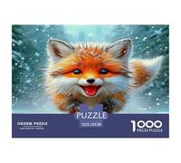 Fox Jigsaw Puzzles 1000 Pieces Puzzles Educational Game 100% Recycled Cardboard Home Decoration Puzzle Gifts for Men & Adults 52x38cm/1000pcs