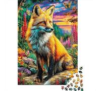 Fox Jigsaw Puzzles 1000 Pieces. Whimsical Challenge Toy for Adults Kids Age 14 Years Up 52x38cm/1000pcs