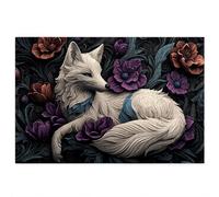 Fox Jigsaw Puzzles for Adults 5000, 5000 piece Jigsaw Puzzles for Adults, Challenging Wooden Jigsaws Puzzle for The Whole for Women, Puzzle for Home Wall Decor, Gifts for Women/Men, Theme: Flower P-50