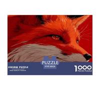Fox Jigsaw Puzzles Puzzle for Adults Kids. 1000 Pieces Animal Cute Pet Whimsical Challenge Toy Educational Games Home Decoration for Adults& Kids Age 14 Years Up 38x26cm/1000pcs