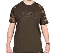 Fox Khaki/Camo Outline T-Shirt - Fishing Shirt, Size: S