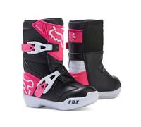 Fox Kids Comp MX Motocross Boots - Black / Pink