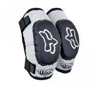 Fox Clothing PeeWee Titan Youth MTB Mountain Bike Elbow Guards Black/Silver