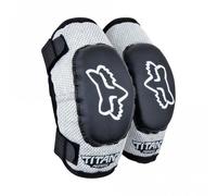 Fox Clothing PeeWee Titan Youth MTB Mountain Bike Elbow Guards Black/Silver