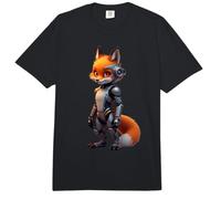 Fox Lover Robotic Cyborg AI Foxes Robot Dystopian Comfort Colors Adult Heavyweight T-Shirt