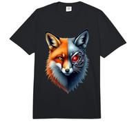 Fox Lover Robotic Cyborg AI Foxes Robot Dystopian Comfort Colors Adult Heavyweight T-Shirt