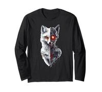 Fox Lover Robotic Cyborg AI Foxes Robot Dystopian Long Sleeve T-Shirt