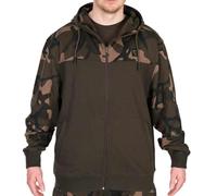 FOX LW Khaki/Camo Split Zip Hoody (2XL)