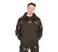 FOX LW Khaki/Camo Split Zip Hoody (Large)