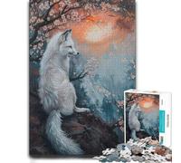 Fox Magical Fairy Tale Sun Jigsaw Puzzle 1000pcs (52x38cm) | A gift for jigsaw fans for holiday gatherings for relaxed family time.