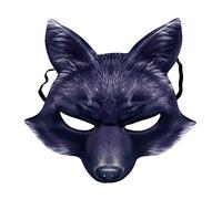 Fox Mask Half Face Masquerade Halloween Cosplay Fancy Dress Decorative Mask