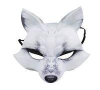 Fox Mask Half Face Masquerade Halloween Cosplay Fancy Dress Decorative Mask