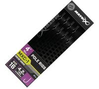 FOX Matrix MXC-1 4" Pole Rigs Barbless 8pcs Fishing Terminal Tackle (Sz16-0.145mm)