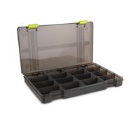 Fox Matrix Storage Box Shallow 35.6 x 22 x 4.5 cm - Tackle Box for Feeder & Pole Accessories, Fishing Box, Accessory Box for Feeder Baskets and Floats