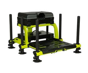 Fox Matrix XR36 Pro Lime Seatbox (inc 1x Shallow Tray & Lid + Deep Drawer)