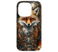 Fox Mechanical Elements Steampunk Animal art Case for iPhone 14 Pro