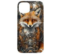 Fox Mechanical Elements Steampunk Animal art Case for iPhone 15 Plus