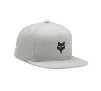 Fox Clothing Fox Head Snapback Hat Steel Grey