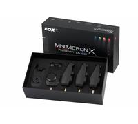 Fox Mini Micron X Carp Fishing Bite Alarm 4 rod set