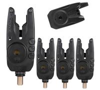 Fox Mini Micron X Carp Fishing Bite Alarm 4 rod set