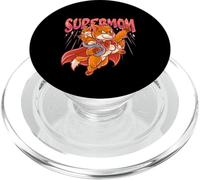 Fox Mom Super Mom Superhero Mommy Mama Mother's Day PopSockets PopGrip for MagSafe
