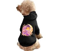 Fox Moon Peonies Pet Hoodie Sweatshirt Hooded Dog Cat Pullover Clothes Puppy Costume
