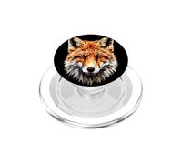Fox Motif Red Wild Dog I Love Foxes Little Cute Fox PopSockets PopGrip for MagSafe