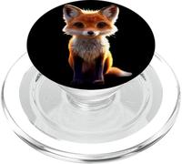 Fox Motif Red Wild Dog I Love Foxes Little Cute Fox PopSockets PopGrip for MagSafe