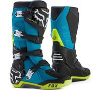 FOX Motion Motocross Boots, black-blue, size 50 for Men