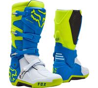 FOX Motion Motocross Boots, blue-yellow, size 45 for Men