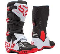 FOX Motion Motocross Boots, white/black/red, size 11,5