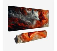Fox Mouse Pat 700x300x3mm Large Gaming Mouse Mat Fantasy XXL Mouse Pad with Non-Slip Base, Extended Large Size Mouse Pads, Keyboard Desk Pad with Water Resist Surface for Desk Keyboard Decor, Gifts