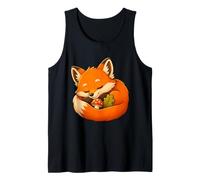 Fox Mushroom Leaf Nap Tank Top